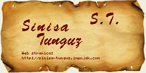 Siniša Tunguz vizit kartica